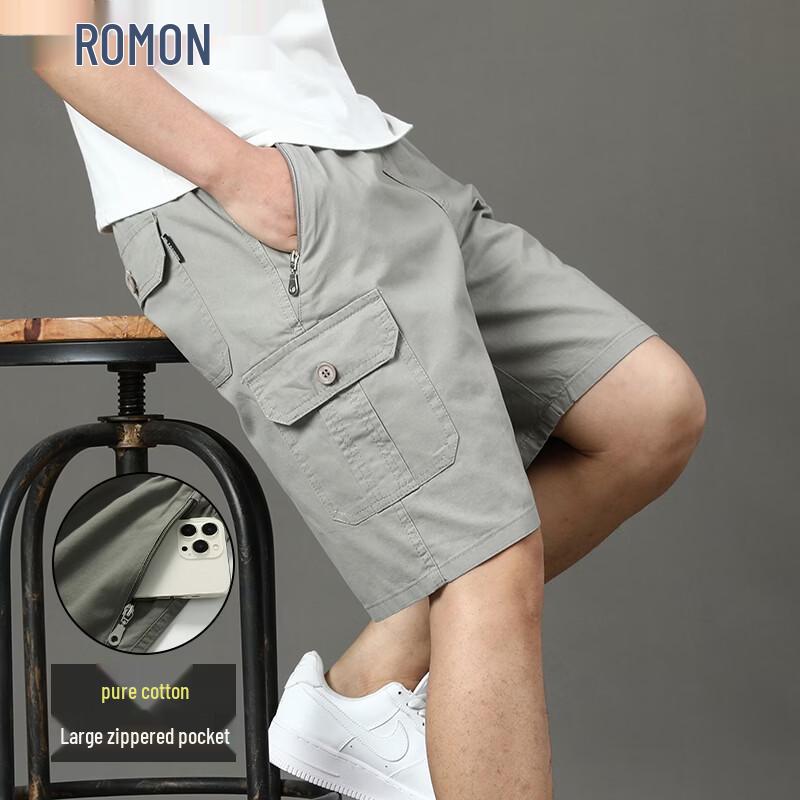 ROMON Men s Loose Fit Cargo Beach Shorts 2XL