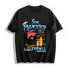 Sun Francisco California Surf Graphic Short Sleeve Tee Pure Cotton T-shirt