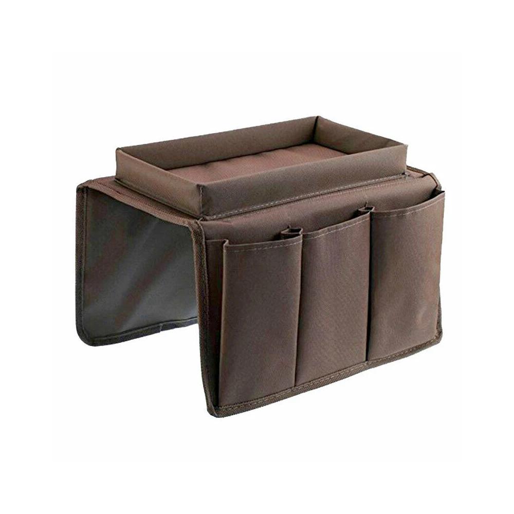 4 Pockets Storage Bag Sofa Handrail Tray Table Mat Couch Arm Rest Organizer Couch Table Top Holder Remote Control Organizer Bag