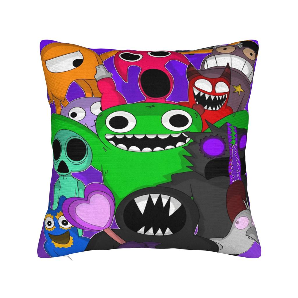 Home Decor Garten of Banban Horror Game Pillowcase Accessories  Pillow Covers Zipper Multi Size