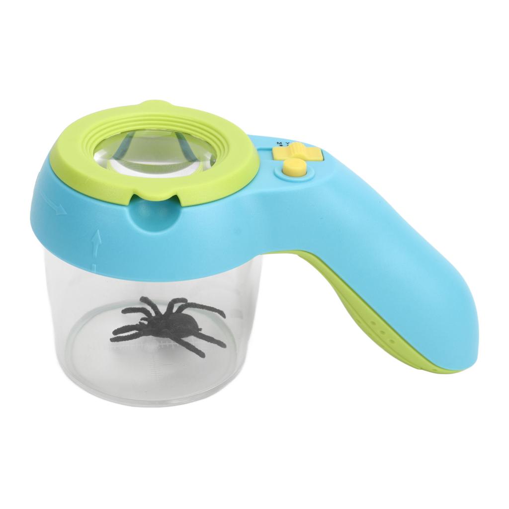 Insect Magnifier Kids Small Observer Container Magnifying Bug Viewer 9 LED Cold Warm Light Children Preschool Toy