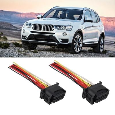 For BMW 5 Series 520i 528i 535i Headlight Cable Connector 2PCS Repair Kit Compatible with 6 Series and 7 Series