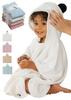 Konny Baby Hooded Towel Certified Prevents Cold After Bathing Absorbent Bath Towel For Bathing Hooded Bath Poncho Fluffy For Babies 0 To 3 Years Old -