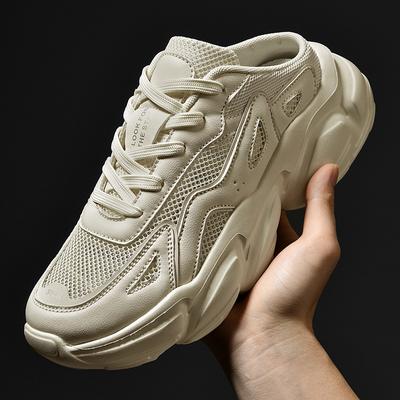 Brand Design Chunky Sneakers Men Summer Large-mesh Sports Shoes Women Simple Shoes Students Outdoor Walking Shoes Lady Footwear