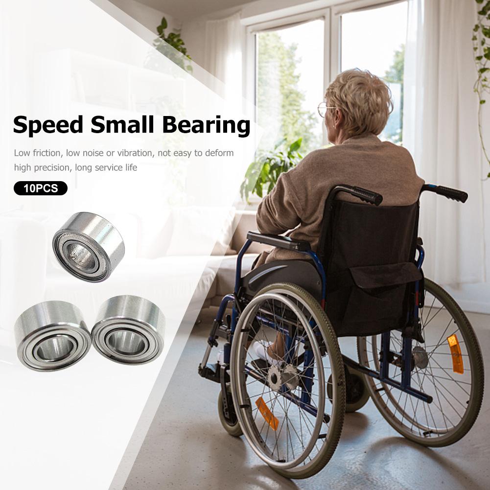 10pcs High Speed Bearing Miniature 685ZZ Axle Bearing Strong Load Capability Carbon Steel Replacement Power Transmission Parts