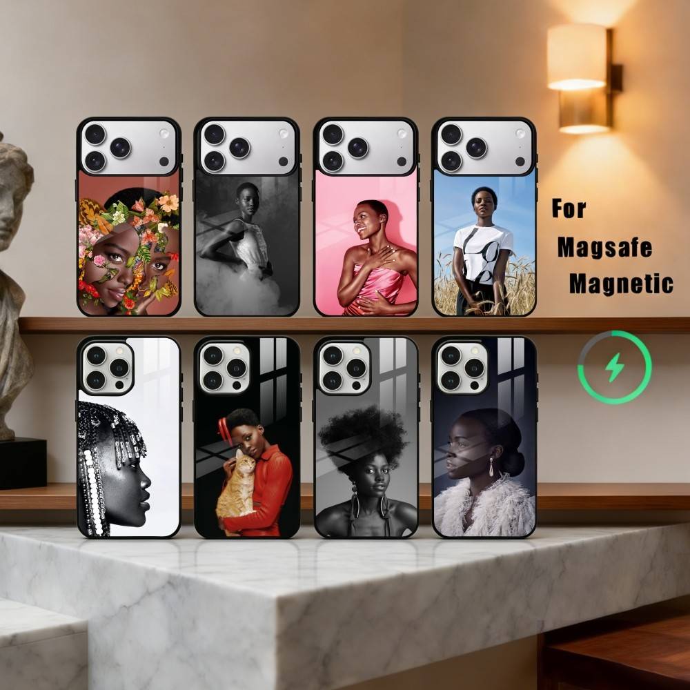 L-Lupita N-Nyongo Actress Phone Case For iPhone 17,16,15,14,13,12,Plus,Pro,Max for Magsafe Magnetic Wireless Charging
