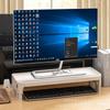 Desktop Monitor Riser Stand With Storage Tray Elevated Screen Holder Office Desk Ergonomic Workspace Organizer