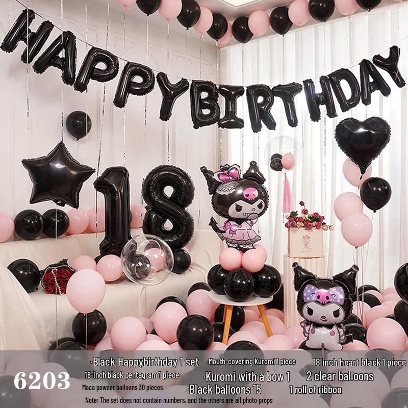Set de baloane pentru ziua de naștere pentru adulți și copii - Decorațiuni cu desene animate