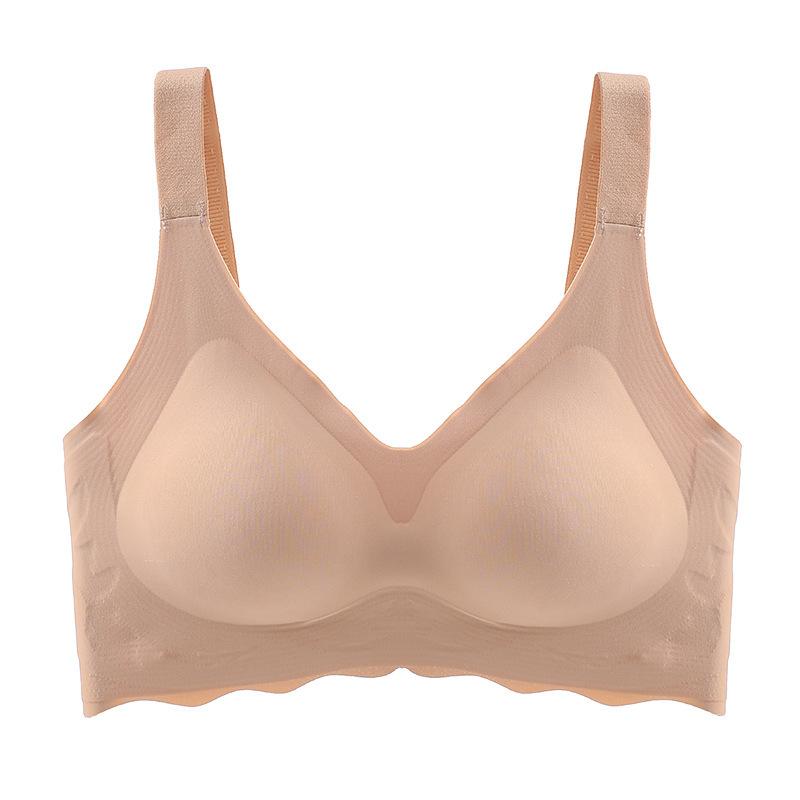 

Traceless underwear women s summer thin one-piece comfortable large-size maternity bra cover 75B