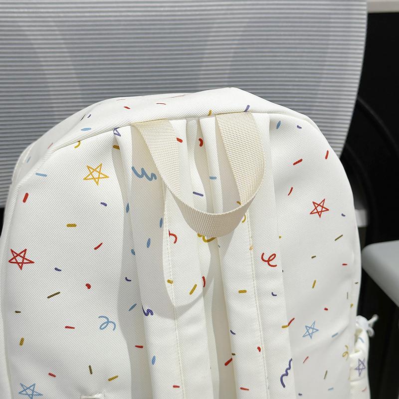 Star Backpack Junior Senior High School Schoolbag Women's Lightweight Large Capacity Backpack