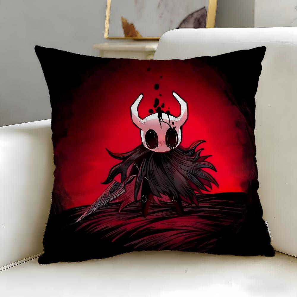 Popular Game Hollow Knight Cushion Cover Soft EasyWash Pillow Case Versatile for Couch Bed Travel and Office