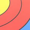 Square EVA Arrow Target 10 Ring Color Printing Stackable Outdoor Portable Archery Arrow Target Practice Hunting Target