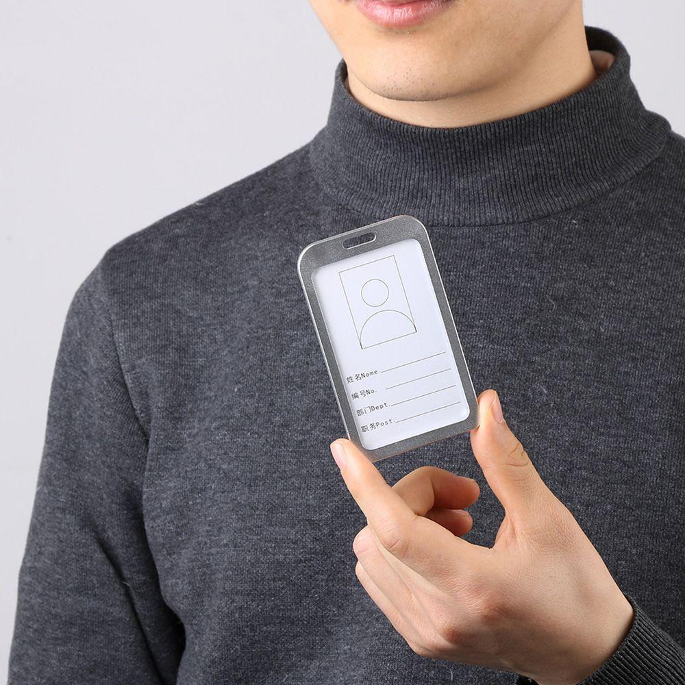 Card Protector Cover Office Supplies Name Cover Card Holder Name Tag Holder Vertical Card Cover