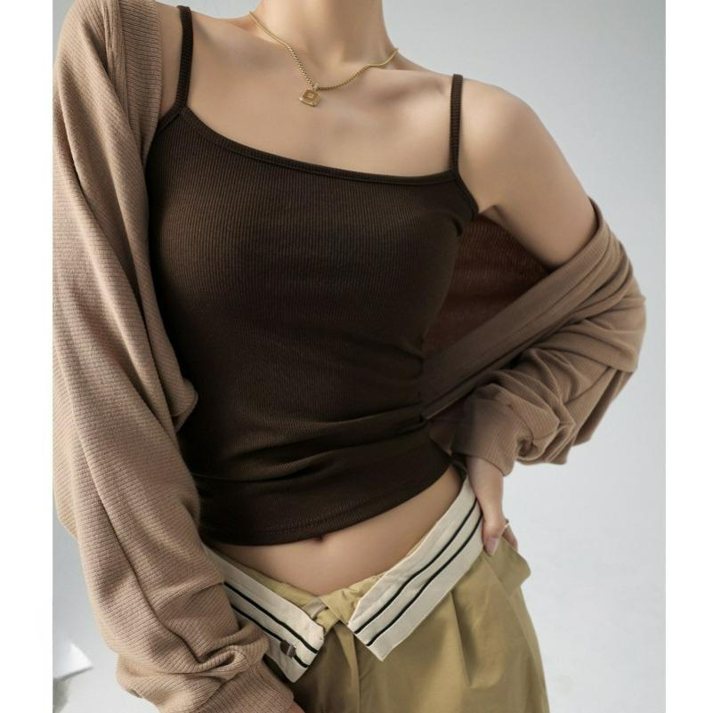 Bottoming Vest, Small Sling, Women's Suit, Inner Cover, Nipple Thread, Spring, Autumn and Summer, Can Be Worn Outside Clothes