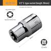 E-Type Star Socket Set: Large, Medium, Small Flower Head Sleeves for Auto Repair (E8, E10, E14, E20, E22)