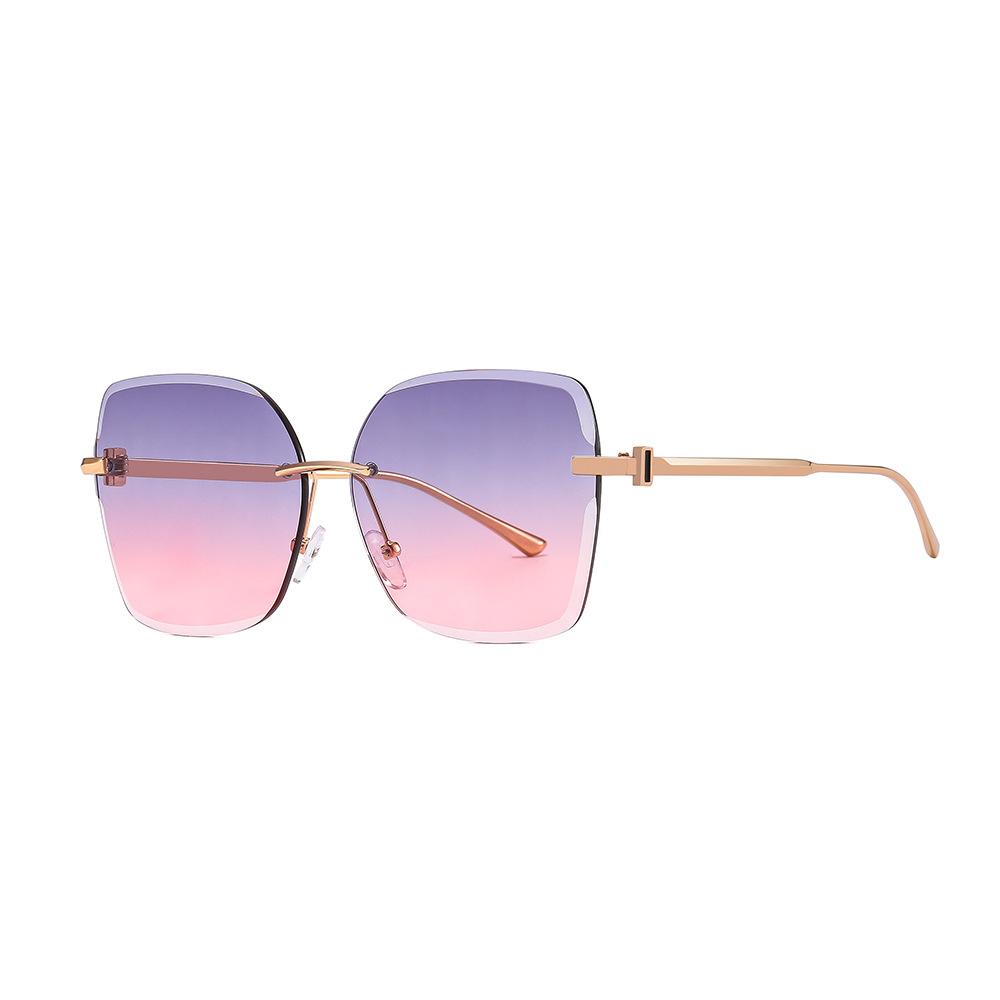 

Woman Luxury Fashion Sunglasses Rimless Female Eyeglasses Outdoor Casual Sun Glasses Lentes De Sol Mujer