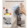 No-Drill Suction Cup Bathroom Washbasin Hook & Storage Rack