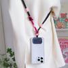 Cute Coloful Knot Phone Lanyard Diameter Strap Universal Case Crossbody Shoulder Card Neck Cord Clip Hang Anti-lost Wrist Strap