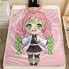 1PC Demon Slayer Print Flannel Blanket, High Quality All Seasons, Home Decor, Warmth and Comfort, Perfect for Christmas Gifts