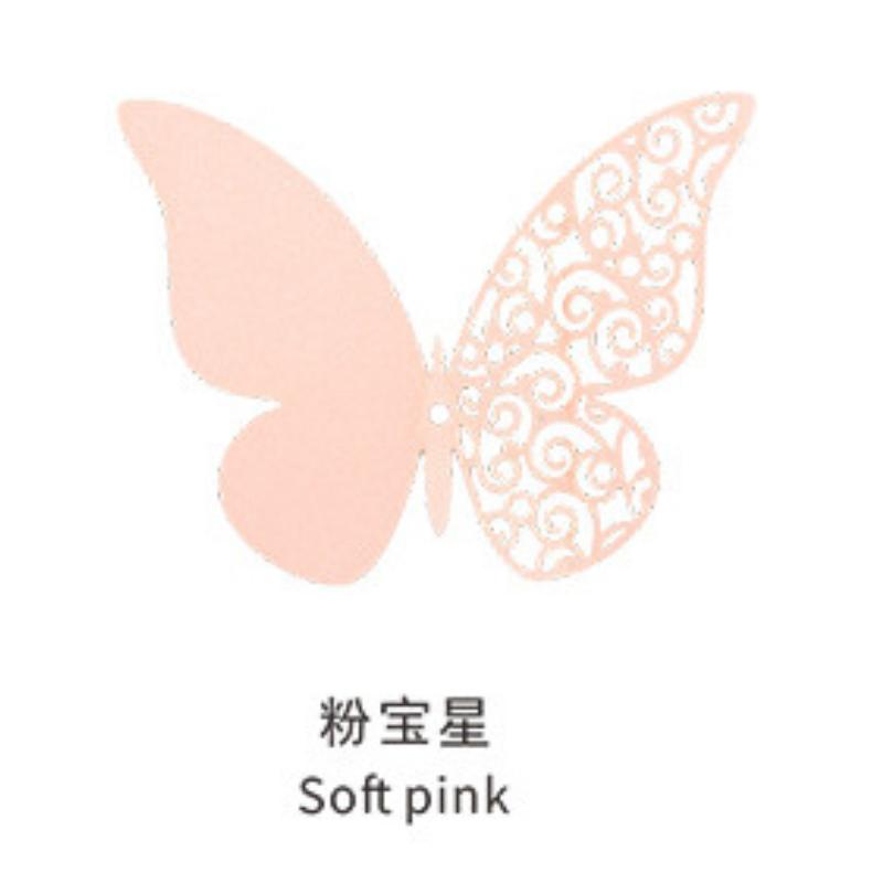 3D Abnehmbare Hohlperlenpapier Simulation Geschichtete Schmetterlings-Wanddeko Schmetterlingsaufkleber Hohl Wandaufkleber für Hochzeit