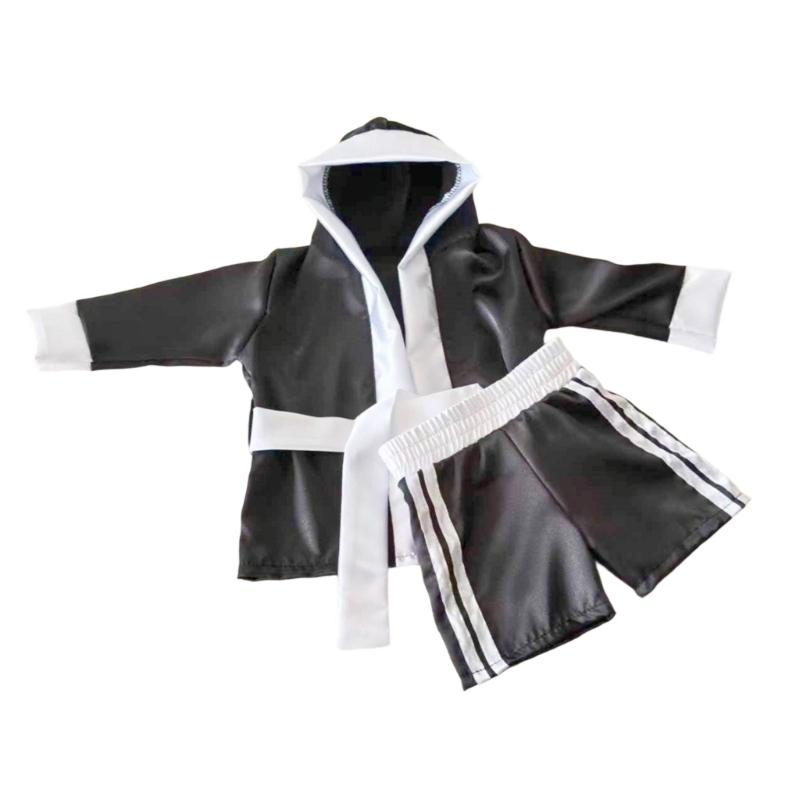 

Infant Boxing Costume Photoshoot Attires Baby Photography Accessories Boxing Set For Newborns And Baby чорний