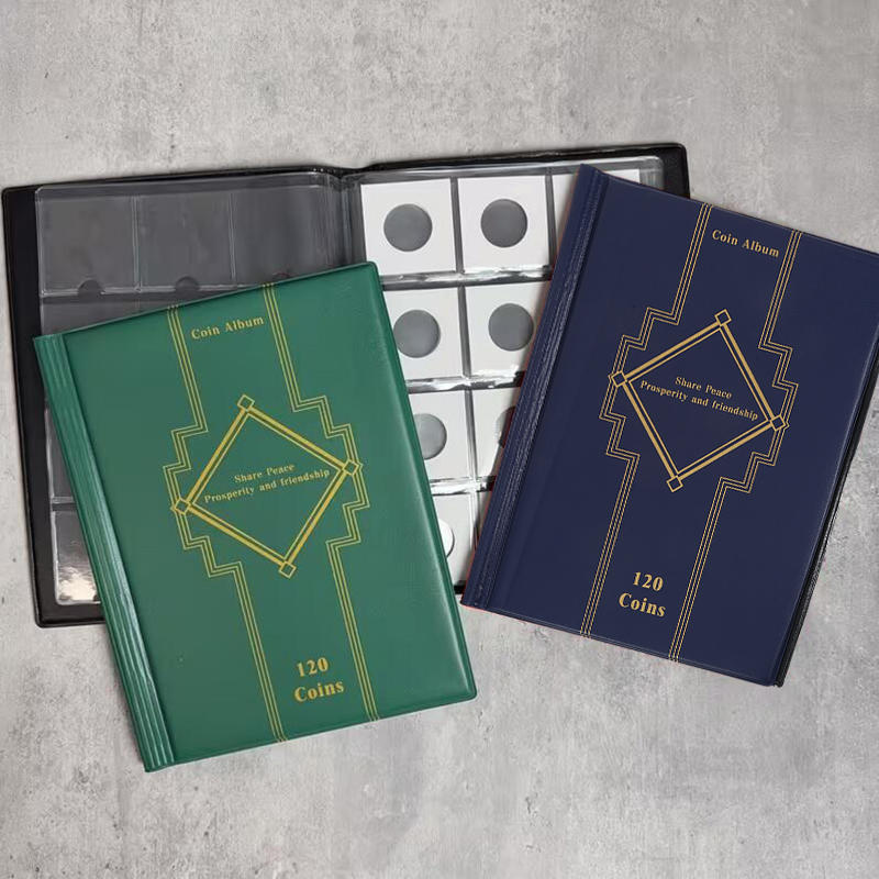 120 Large Pockets Commemorative Coin Collection Album Stamp Storage Book Ancient Coin Collection Scrapbook