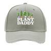 UnisexS Vintage Plant Daddy  Adjustable Hat with Potted Plant Design  PLANT DADDY Text  Distresse Sandwich Baseball Cap