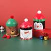 Santa Claus/Snowman/Penguin Christmas Hat Storage Tin Snack Candy Packaing Box  Christmas Gifts