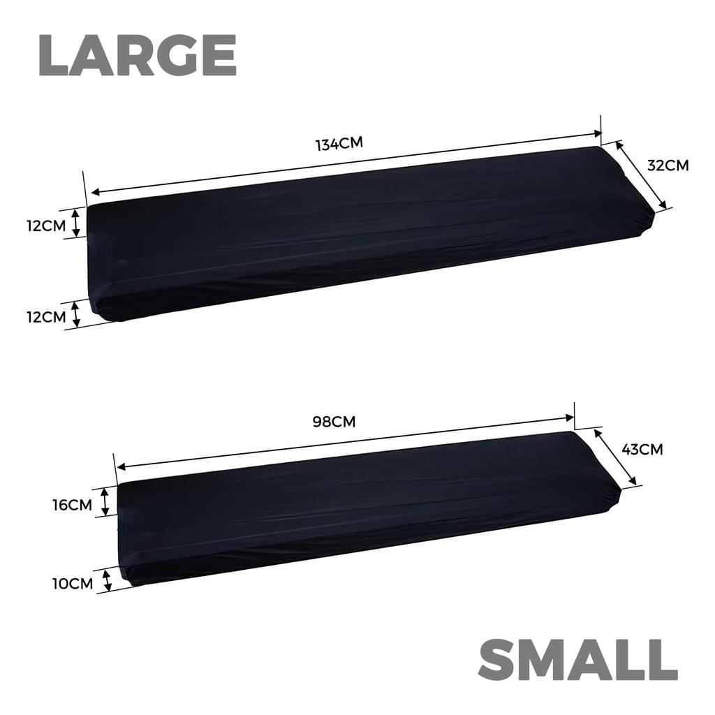 Dreld Digital Piano Keyboard Key Keyboard Adjustable Elastic Simple Black Suitable for Cover, Cover, Protection, Dustproof, Waterproof, Strap,