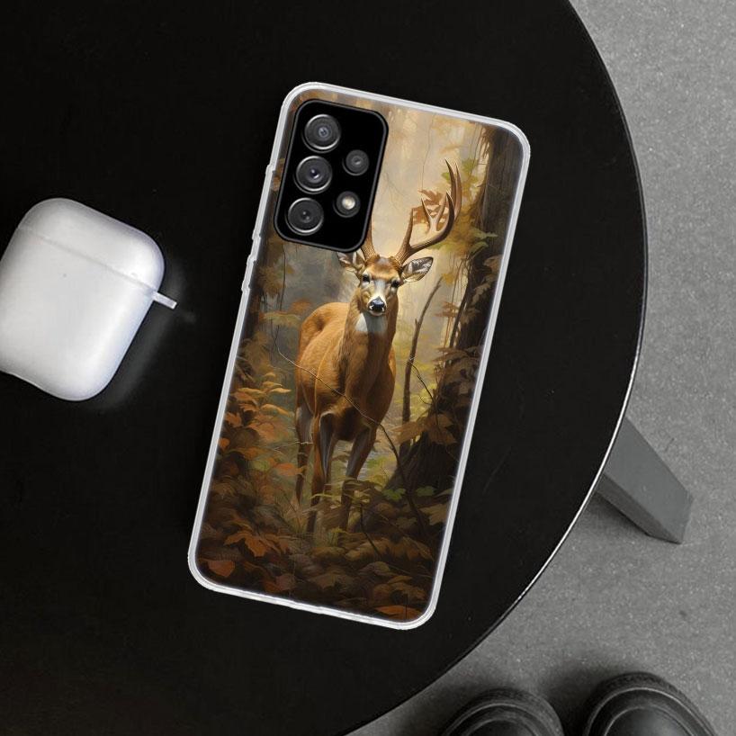 Deer Hunting Camo Phone Case for Samsung Galaxy A17 A16 A26 A36 A56 A57 A37 A15 A25 A35 A55 A14 A24 A34 A54 A13 A23 A33 A53 Gala