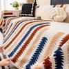 Cream Style Plush Sofa Cover All Season Versatile New Sofa Towel One Piece Anti Cat Scratch Cover for Autumn and Winter
