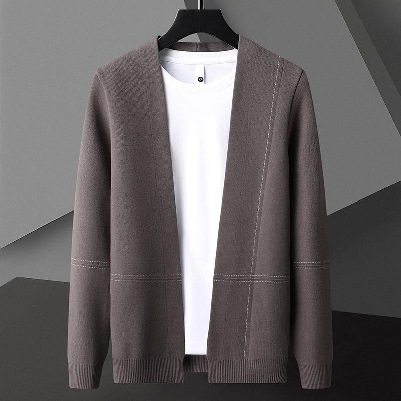 Hot Sale, Men's Knitted Cardigan Sweater Jacket ins Trendy Yarn Sweater Men's Clothing