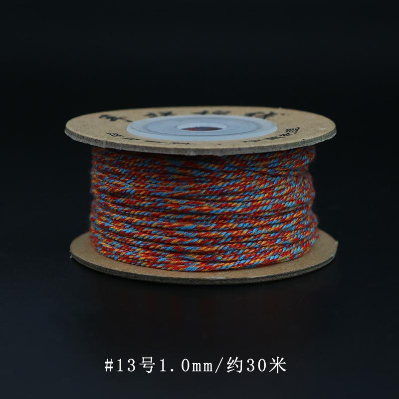 Filo di Cotone Tibetano Strofinato a Mano, Braccialetti Intrecciati a Mano, Stelle Luna, Perle Bodhi Buddha, Nappe, E Fili da Gioco