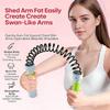 3-in-1 No Rope Battling Rope & Flexi-Bar Fitness Set, Home Workout Arm Strength Training Equipment