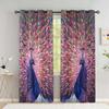 Peacock Flower Curtains for The Bedroom Animal Drapes in Living Room Curtin for Window Home Decor High Shading New Pattern