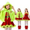Costume Grinch pour enfant Ensemble Robe Cape Verte