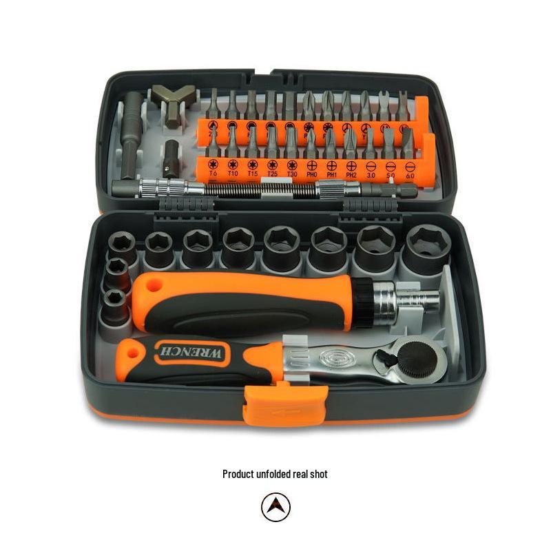 38-Piece Dual-Use Ratchet Screwdriver Set with Hex Bits - Multifunctional Tool Kit 38-piece Ratchet Set (2880B)