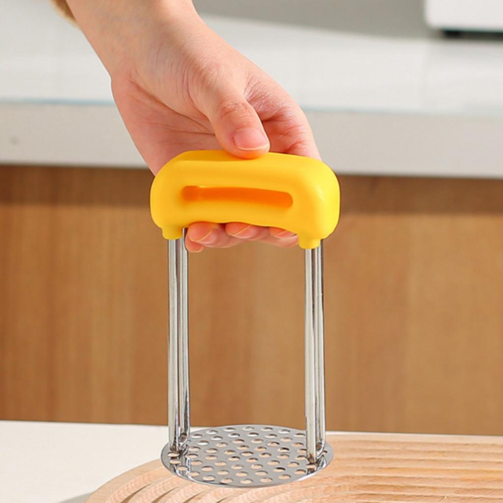 Potato Masher Versatile Infant Food Mill Handheld Vegetable Masher Ergonomic Handle Kitchen Utensil Time Saving for Parents