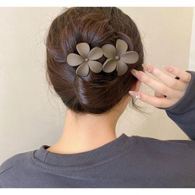 7 Stück Matte Flache Haarklammern zum flach Anstecken Haarschmuck Blumen-Haarspangen Strandparty