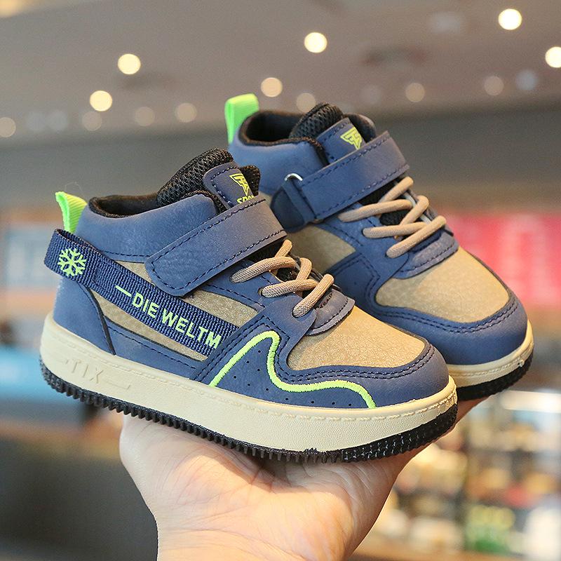 2025 Spring & Fall Kids' High-Top Sneakers: Soft Sole Casual Shoes for Boys & Girls