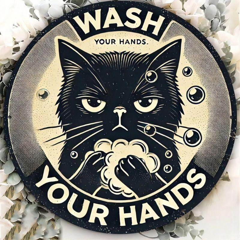 Retro Metal Tin Sign, Wall Art Home Decor, Vintage 2D Plaque