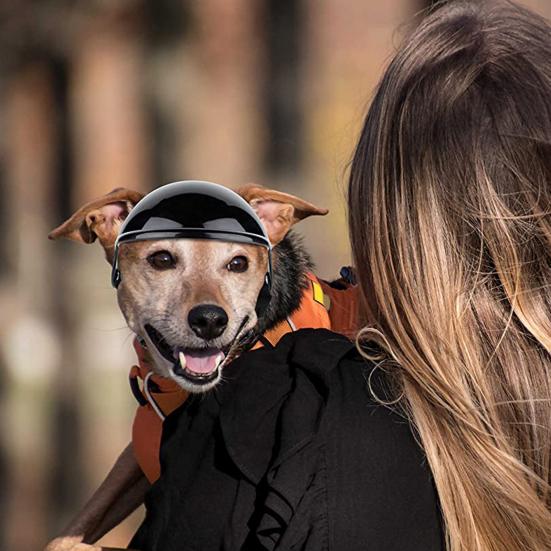 Yousheng Pet Headgear Breathable Ultra-Light Adjustable Dual Holes Design Easy-wearing Dress Up Polyester Multi-Sport Outdoor Bike Motorcycle Pet Cap