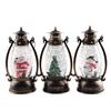 Christmas Santa Claus Crystal Ball Oil Lamp Set