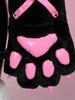 Mobbunny Beautiful Black Cat Cute Outfit Casual Everyday Long Fancy Paw Gloves Black Women's Costume, Cosplay, Anime, Game, Homewear, Hoodie,