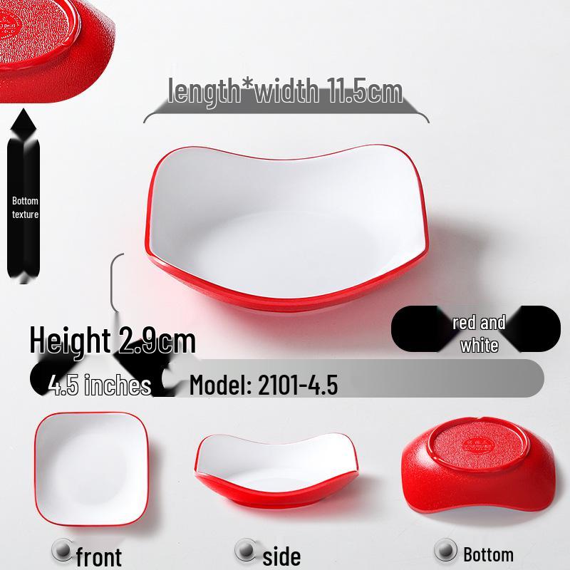 Melamine KTV Restaurant Snack & Dipping Plate - Creative Cold Dish, Imitation Porcelain