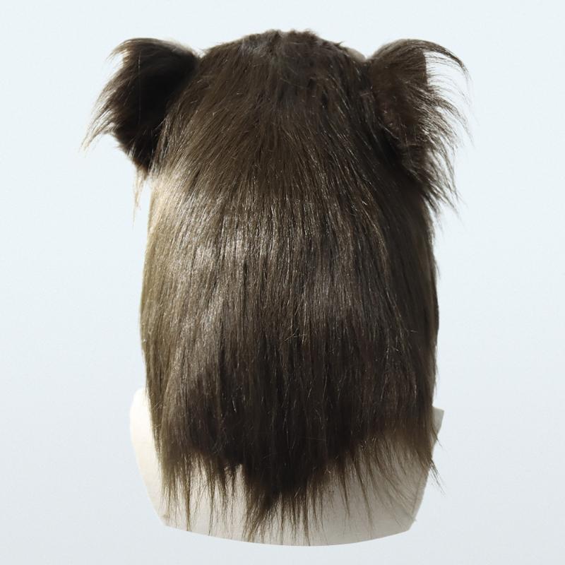 Werewolf Headwear Costume Mask Headwear Costume Mask Wolf Supersoft Old Man Adult Mask Face Cover Creepy Party Decoration