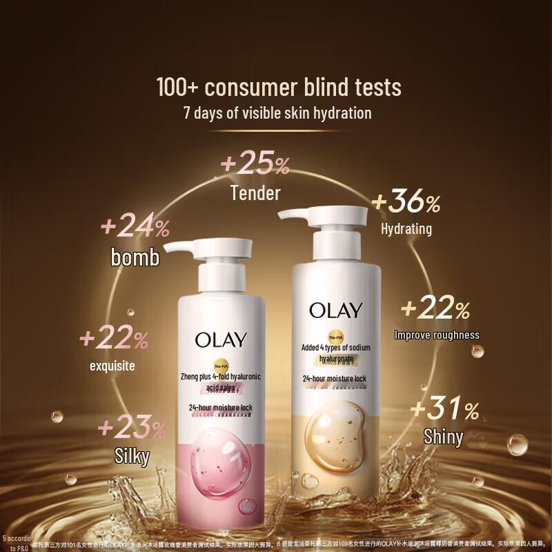 Olay Nawilżający żel pod prysznic o zapachu róży