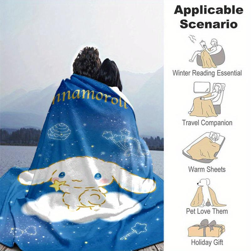 1pc. Cinnamoroll Starry Sky Cloud Blanket - Perfect for Home, Office, or Outdoor Use - Ideal Gift for Fans of Sanrio Ch