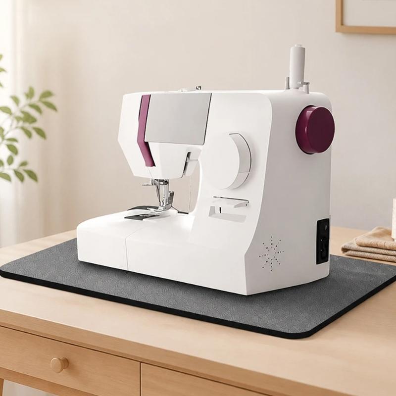 Table Protective Pad for Sewing Machine, Noise Reducting Textured Anti-Slip Mat for Home Sewing and Vibration Support