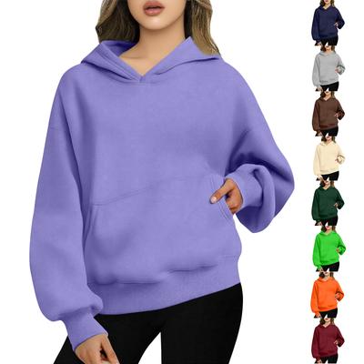 Women's Oversized Hoodies Fleece Sweatshirts Fashion Pullovers Winter Clothing